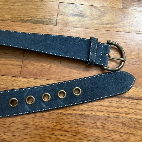 Coach Blue Suede Belt - Picture 4 of 8